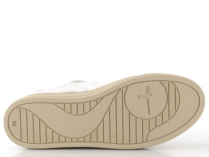 Tamaris tenisky na platformě white leather 1-23730-47