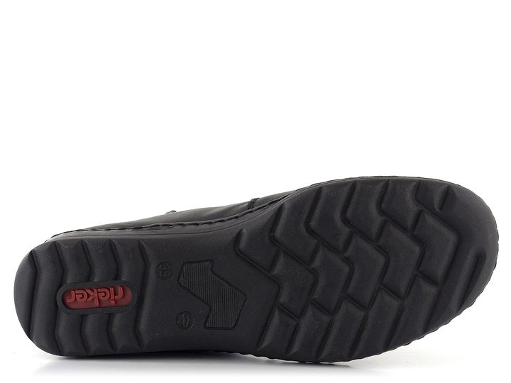 Rieker dvouzipový kotník černý 48999-00