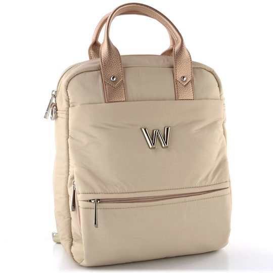 Wonders nylonový batoh beig WB-52006