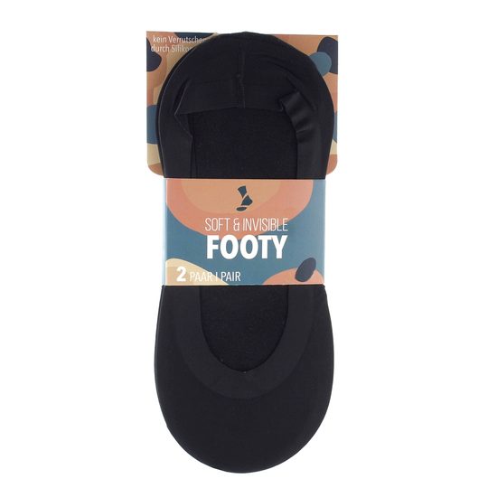 Ponožky do balerín Footy 2 páry čierne
