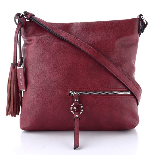 Tamaris střední crossbody kabelka Nele darkred 32801
