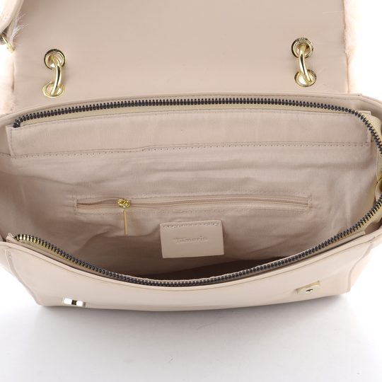 Tamaris veľká klopová kabelka s vlasom Catharina Beige 33311