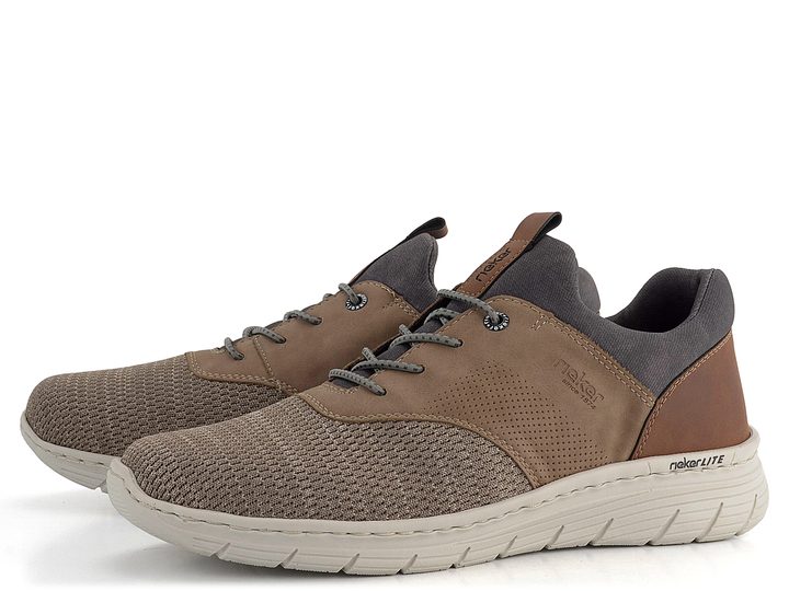 Rieker úpletové pánské tenisky béžovo-hnědé 13150-64