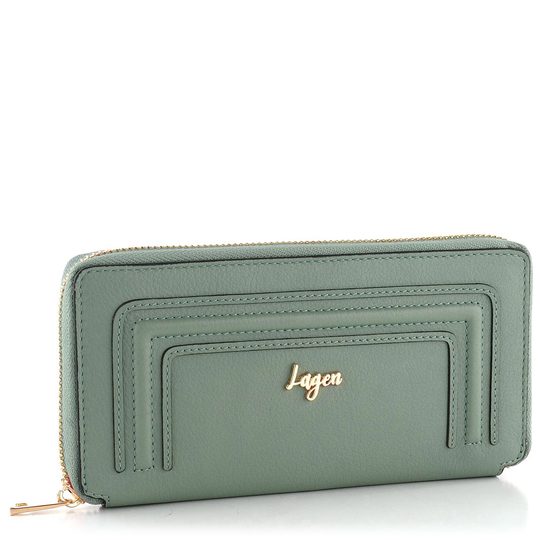 Luxusní kožená peněženka/penál Light Green BLC/5591/922