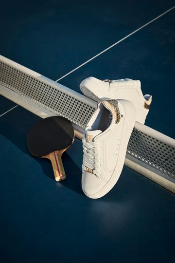 Rieker dámské tenisky Weiss/Gold-Silber/Muschel  W2303-80