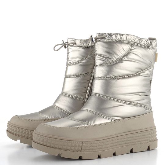 Tamaris metalický kotník/sněhule s membránou Champagne 1-26835-41