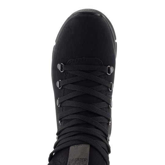 Rieker členková obuv s membránou a platformou čierna 48034-00