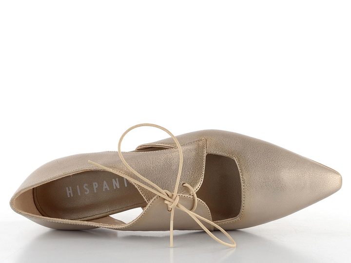 Hispanitas otevřené šněrovací polobotky na podpatku Cava HV253858