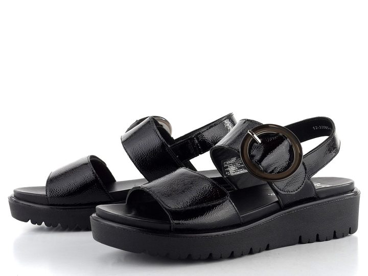 Ara sandály na platformě Bilbao Black 12-33505-11