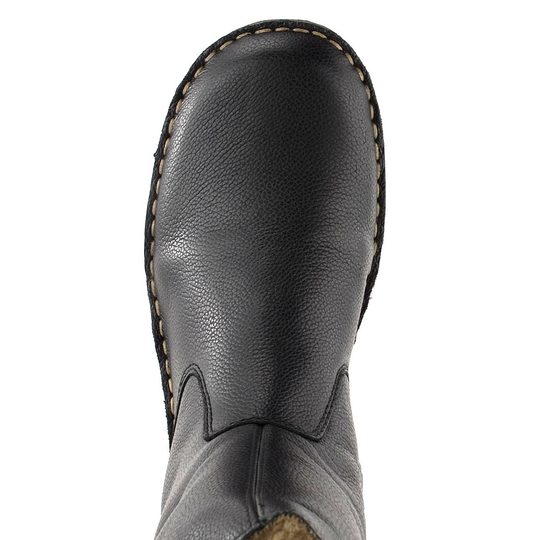 Rieker vyšší kotník se zipem černý 73350-00