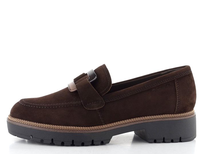 Tamaris mokasíny na vysoké podešvi mocca 1-24722-43