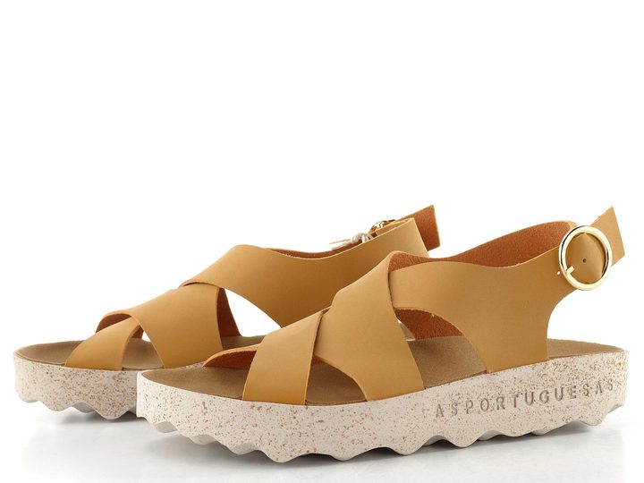 Asportuguesas sandály Cusk camel P018278002