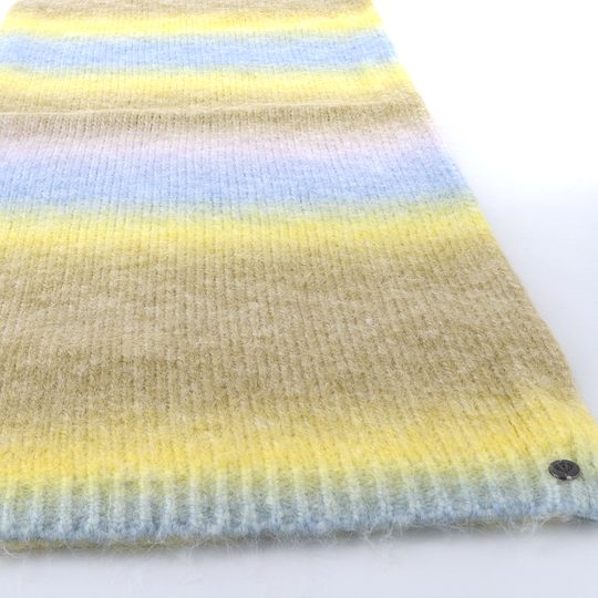 Fraas pletený šál s barevným gradientem cloudy turquoise 667099-678