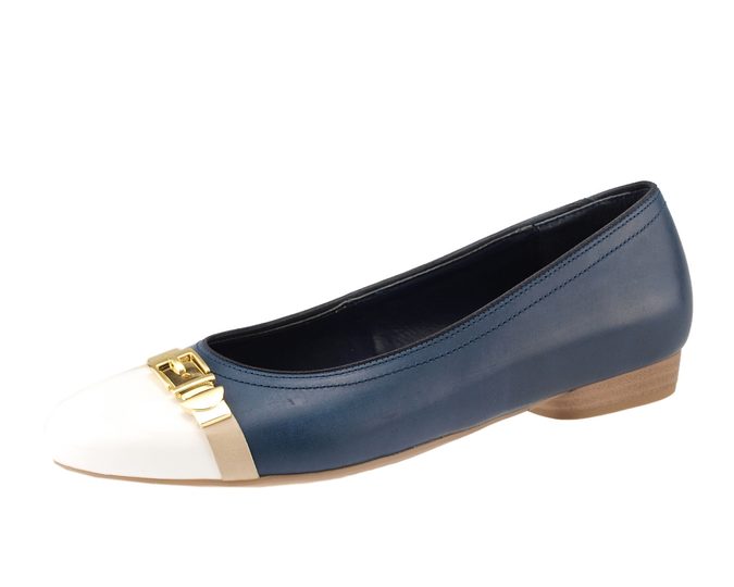 Ara baleríny white/beach/navy