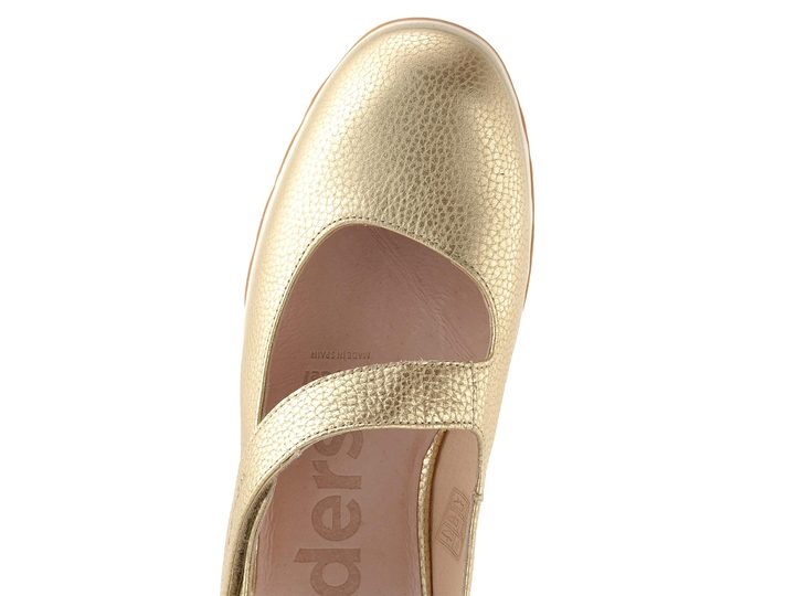 Wonders sandály s plnou špičkou platino C-7622