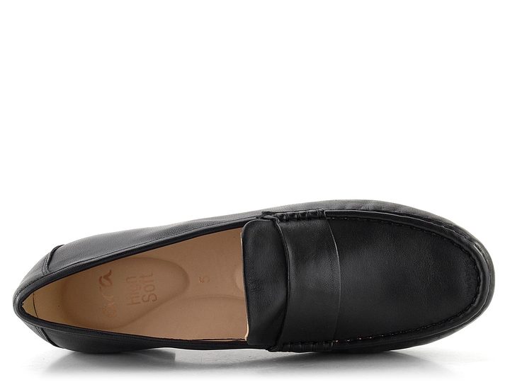 Ara hladké mokasíny Atlanta Black 12-20102-01