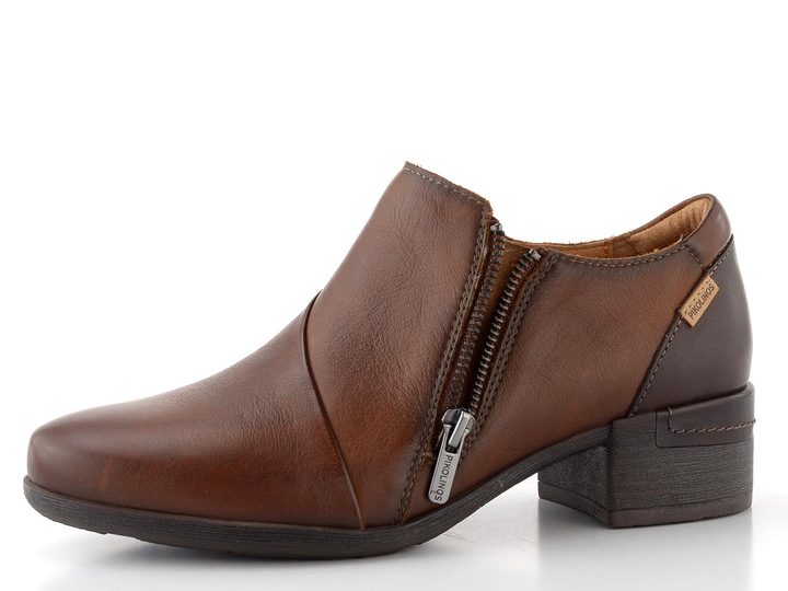 Pikolinos dámské zipové polobotky na podpatku Malaga cuero W6W-5902C1
