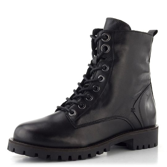 Creator šněrovací kotník se zipem Soft black IB 2576