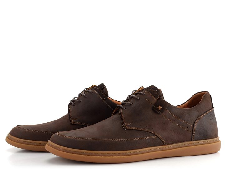 Barton pánské ležérní kožené polobotky hnědé M24137