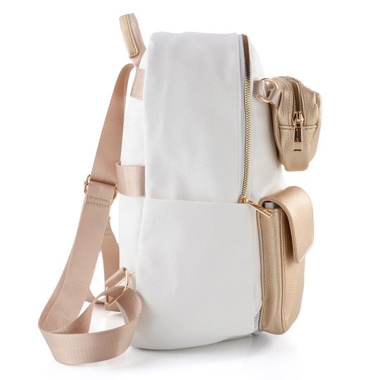 Remonte městský batoh s kapsičkami weiss/weiss-nautic/gold Q0537-81