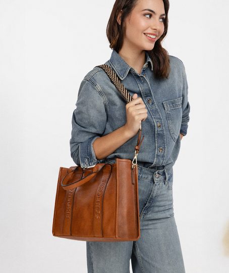 Pikolinos dámská shopper kabelka Alcudia Brandy WHA-354C2