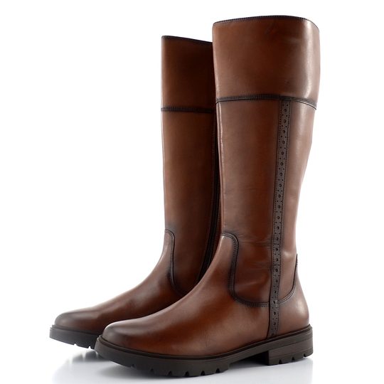 Ara kožené kozačky Cambridge cognac 12-11274-03