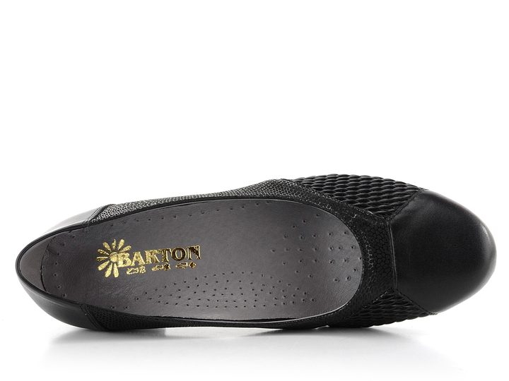 Barton lodičky s pružinkami na kĺbikoch čierne 2172