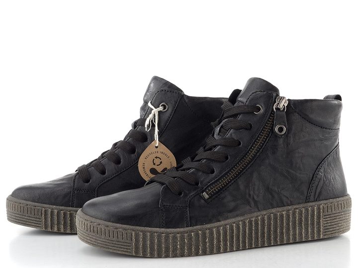 Gabor šněrovací kotník se zipem černý 73.730.57