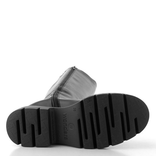 Wonders kozačky na robustní podešvi negro A-4317