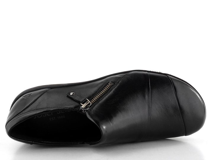 Josef Seibel kožené polobotky se zipem černé 87319971