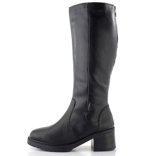 Rieker hladké černé kozačky Y5254-00