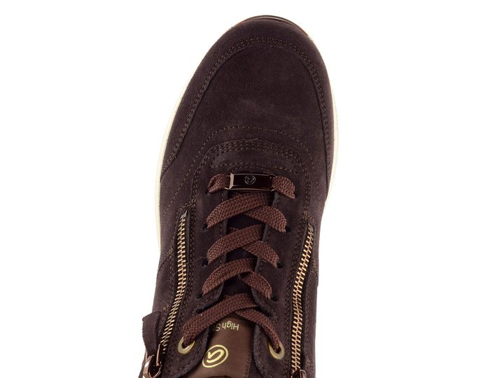 Ara širšia semišová členková obuv Osaka Amarone 12-24808-97