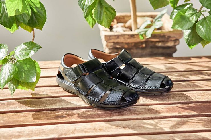 Pikolinos černé pánské sandály Tarifa 06J-5433