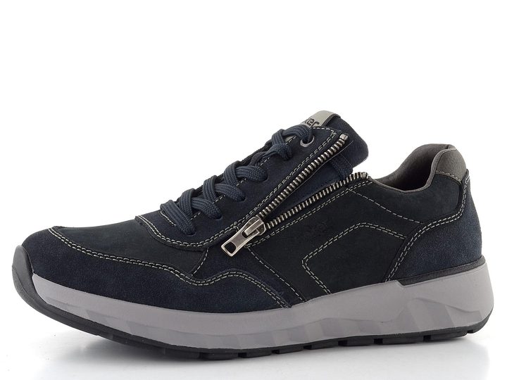 Rieker tmavo modré poltopánky so zipsom 11500-14