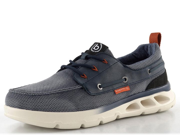 Bugatti pánské polobotky modré 321-AW502-6900