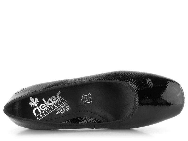 Rieker lakované lodičky černé 49260-04