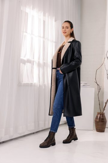 Remonte šněrovací kotník se zipem vzorovaný D2S72-90