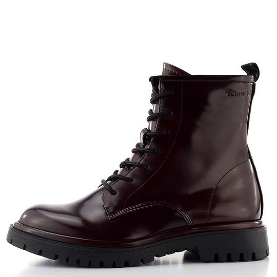 Tamaris šněrovací kotník merlot 1-25221-47