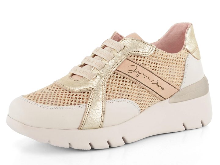 Hispanitas zlaté sneakers poltopánky Ruth HV00124