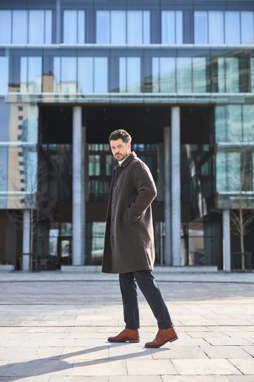 Rieker pánský elegantní kotník hnědý 14609-24