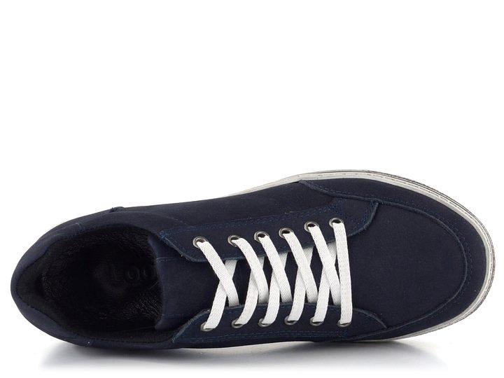 Looke nubukové polobotky tmavě modré Soleil L0797-04