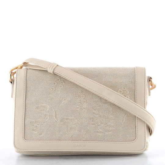 Gabor kabelka s vyšívanou klopou Noelia mixed beige 012700