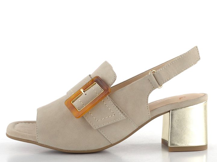 Ara dámske širšie sandále na podpätku Brighton Sand 12-20508-08