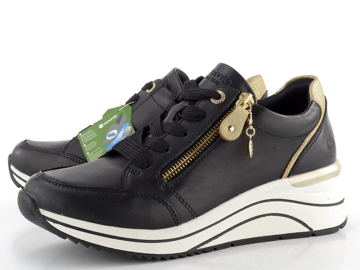 Remonte tenisky na klínku černé D0T03-01