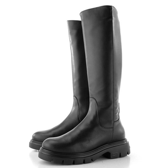 Wonders kozačky na robustní podešvi negro A-4317