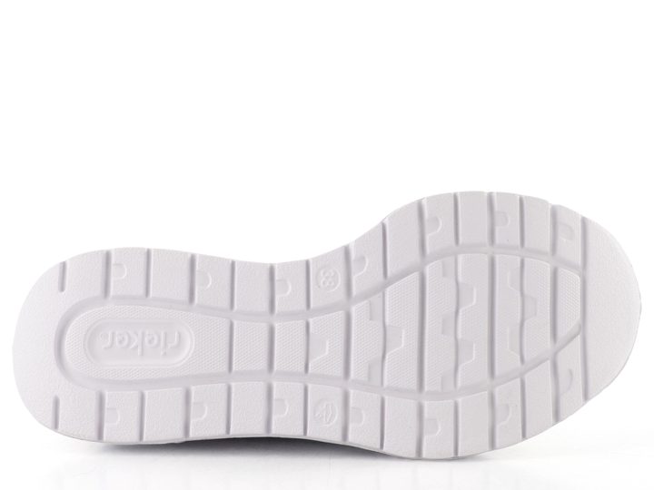 Rieker nazúvacie tenisky na platforme čierno-biele M6062-80