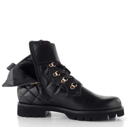 Högl luxusní šněrovací kotník černý 0-101540-0100