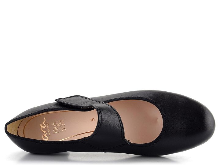 Ara širšie lodičky s priehlavkovým pásikom Catania Black 12-63601-01