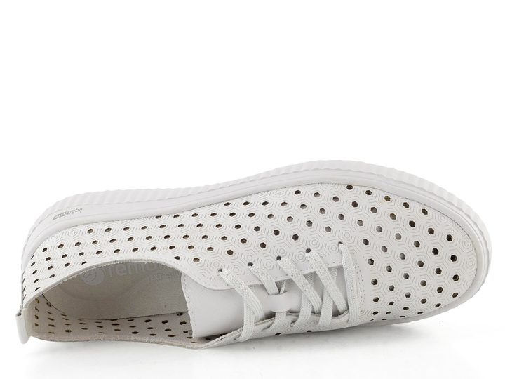 Remonte bílé prořezávané polobotky D3E06-80