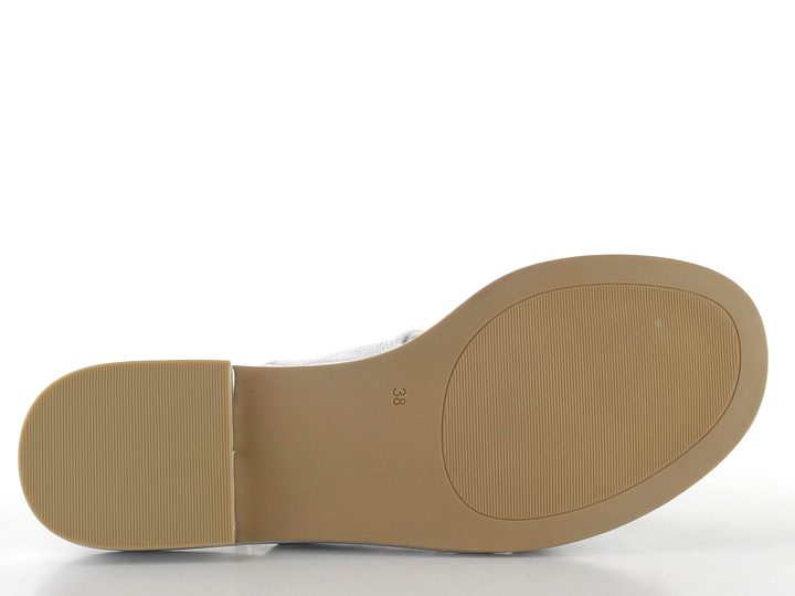 Caprice metalické pantofle Silver 9-27100-42